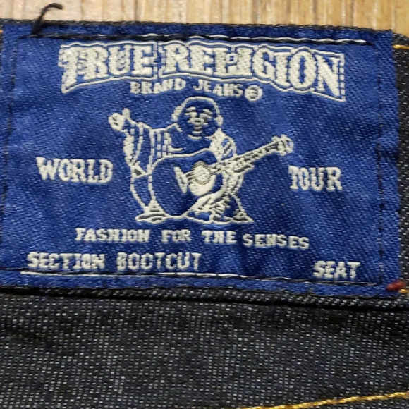 True religion jeans excellent condition dark wash boot cut pocket flap - Picture 7 of 9
